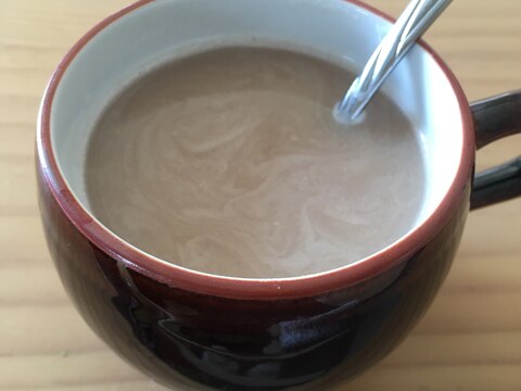 黒糖&きな粉入り♪ほうじ茶のミルクティー